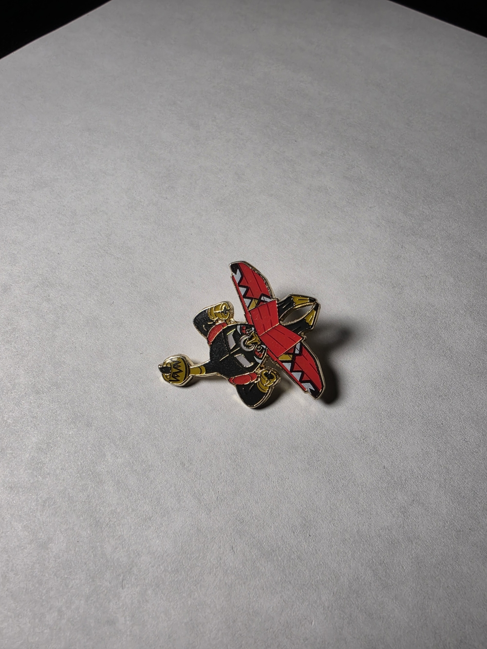 Pokemon Red Black Gold Hawlucha Enamel Pin